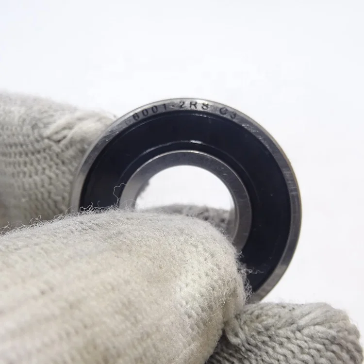 6001-2RS Motorcycle Hybrid Ceramic Bearing 6001-2RS C3 Chrome Steel Rings with Si3N4 Balls Deep Groove Ball Bearing 12x28x8 mm - Image 6