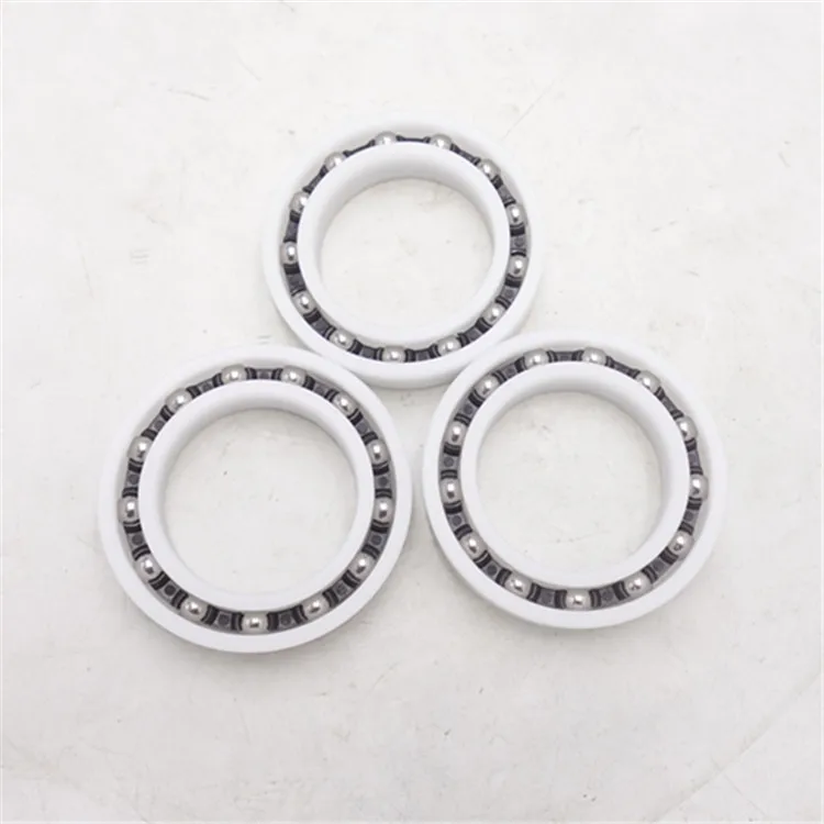 90*190*43mm 6318 Deep Groove Ball Bearing with Plastic Ring Stainless Steel Ball Nylon Cage Material - Image 3