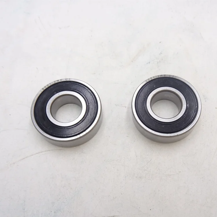 6001-2RS Motorcycle Hybrid Ceramic Bearing 6001-2RS C3 Chrome Steel Rings with Si3N4 Balls Deep Groove Ball Bearing 12x28x8 mm - Image 4