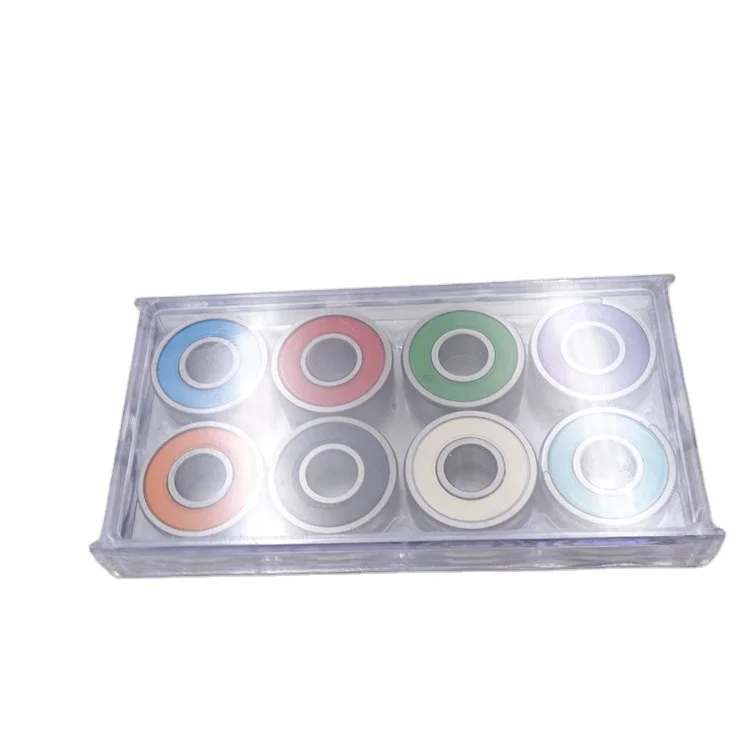S608-2RS Colorful Seal Stainless Steel 608-2RS Rings+Si3N4 Ceramic Fidget Spinner Hybrid Ceramic Ball Bearing 8x22x7mm - Image 6