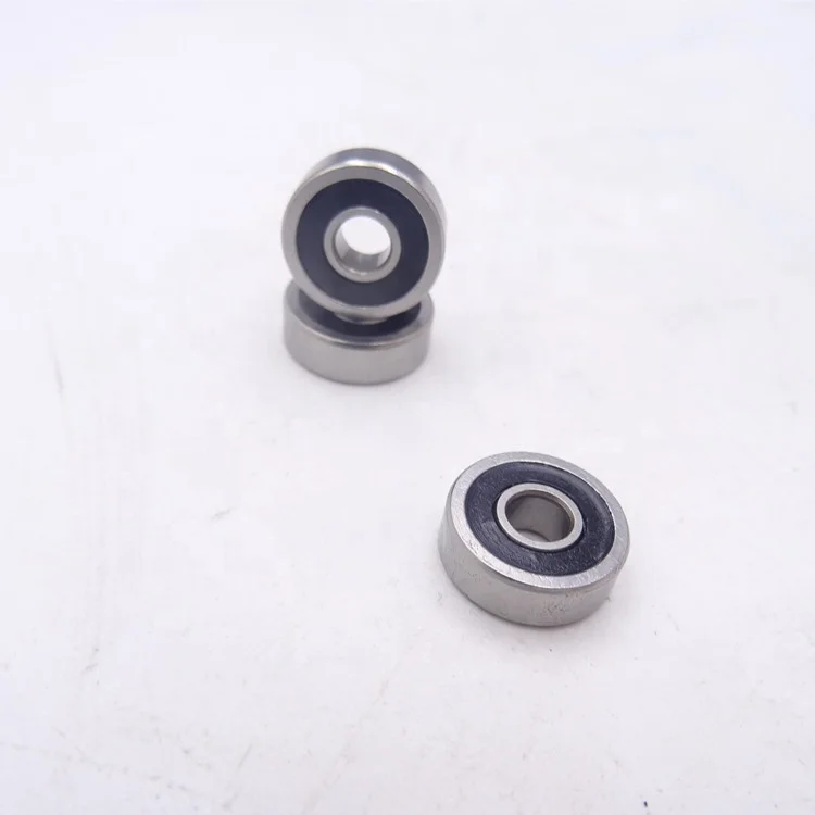604-2RS Micro Single Row Chrome Steel Double Rubber Sealed Deep Groove Ball Bearing 4x12x4 mm