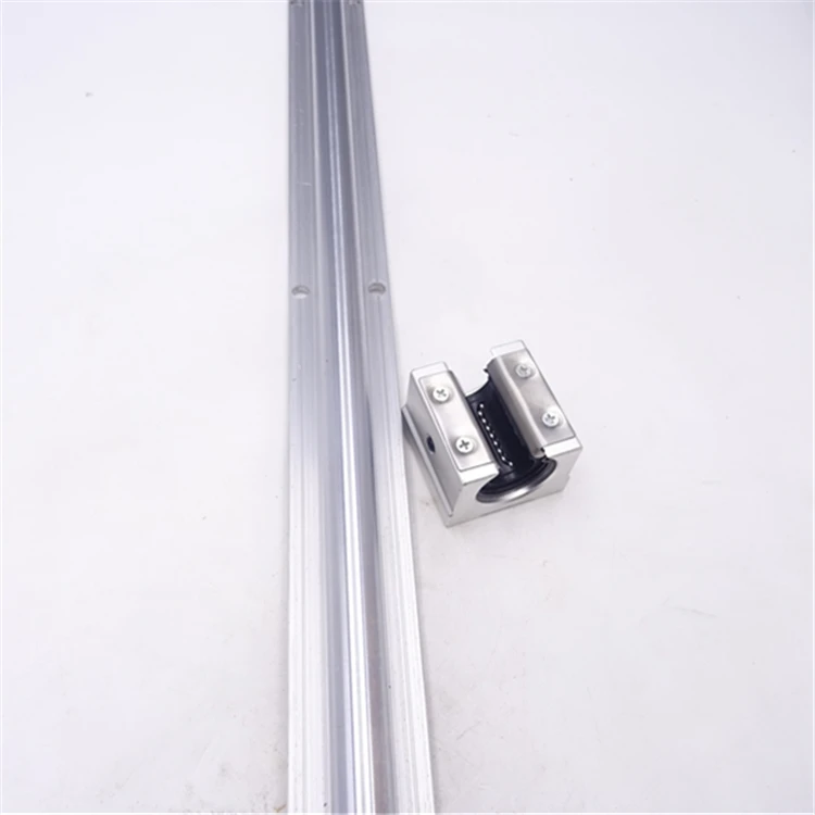 Flange Linear Ball Bearing SBR25UU Slide Block Unit SBR25UU with SBR25 Guide Rail Linear Motion System