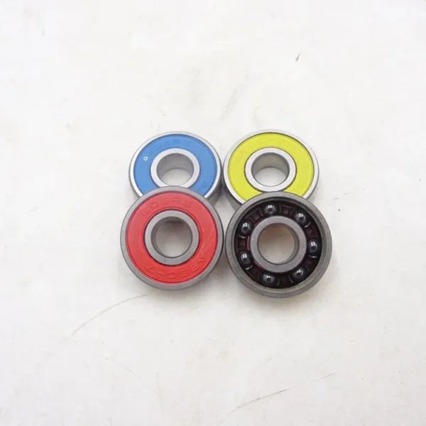 S608-2RS Colorful Seal Stainless Steel 608-2RS Rings+Si3N4 Ceramic Fidget Spinner Hybrid Ceramic Ball Bearing 8x22x7mm