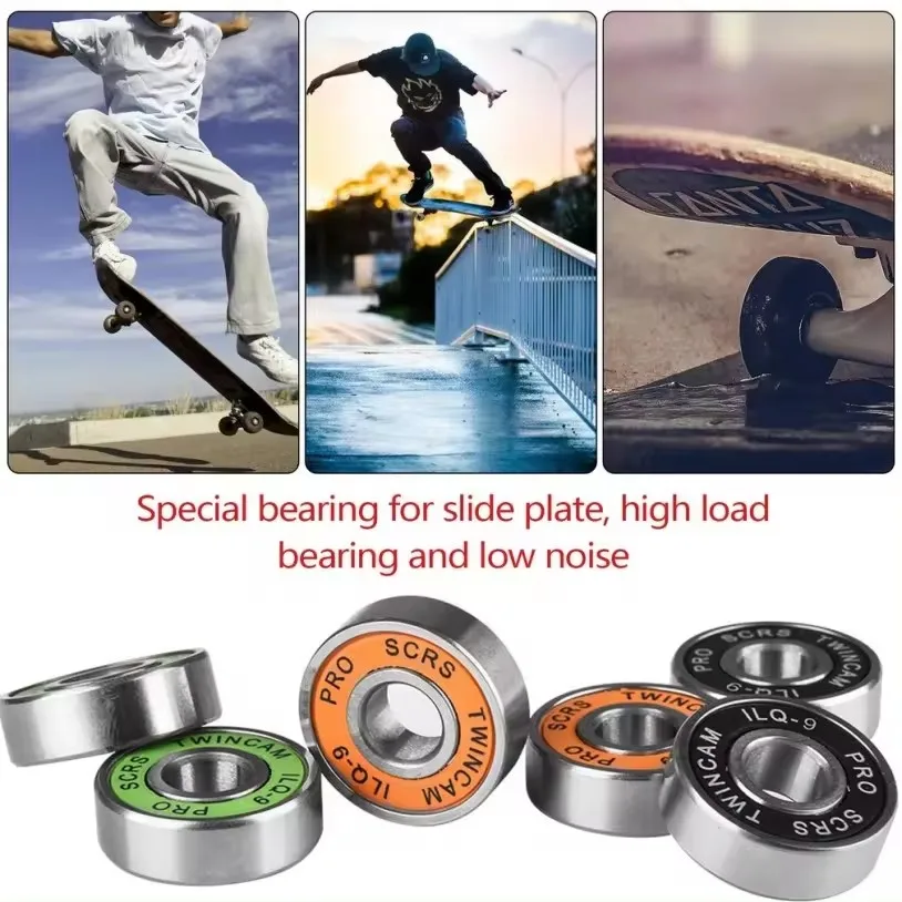 High Quality Customize High Speed ABEC 3/5/7/9/11 Skateboard Bearings 608ZZ 608RS 608 Z ZZ RS 2RS Ball Bearings with Packing Box - Image 6
