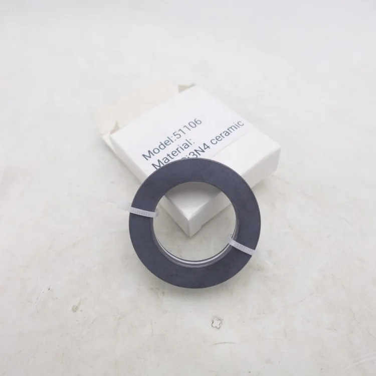 51106 High Quality Full Silicon Nitride Si3N4 Ceramic Thrust Ball Bearing Size 30x47x11 mm