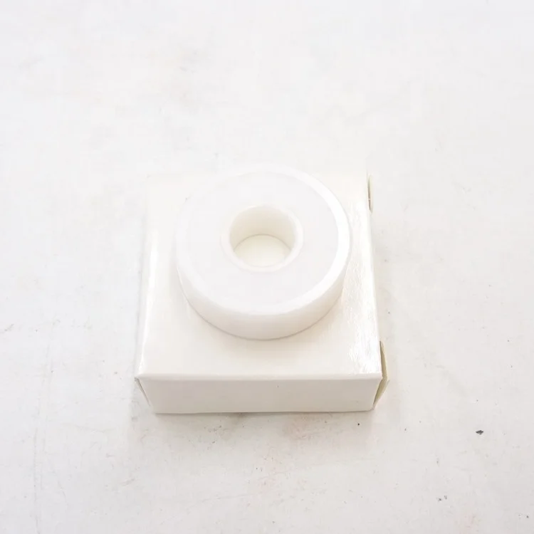 608-2RS Inline Skate Full ZrO2 Ceramic White Deep Groove Ball Bearing 608 with PTFE Seal Size 8x22x7mm