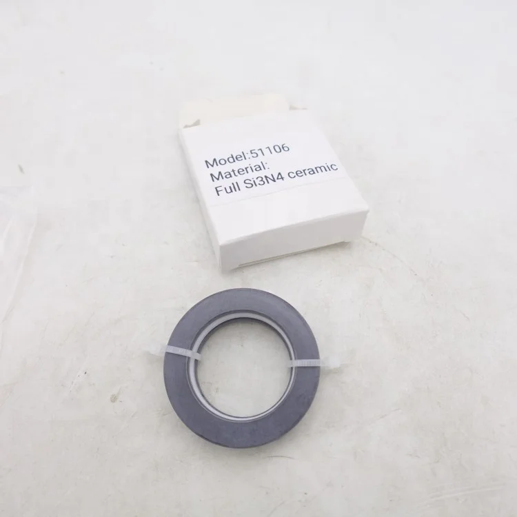 51106 High Quality Full Silicon Nitride Si3N4 Ceramic Thrust Ball Bearing Size 30x47x11 mm - Image 2