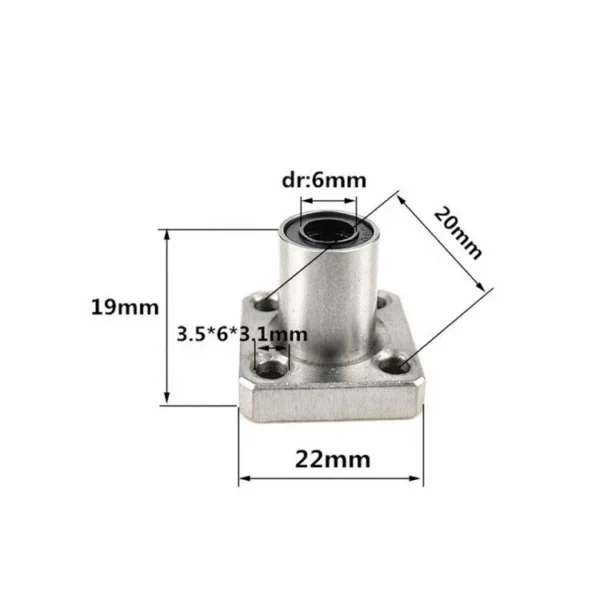 LMK Series High Precision Linear Ball Bearing Square Flanged Linear Bushing for CNC Machines LMK6UU Suppliers
