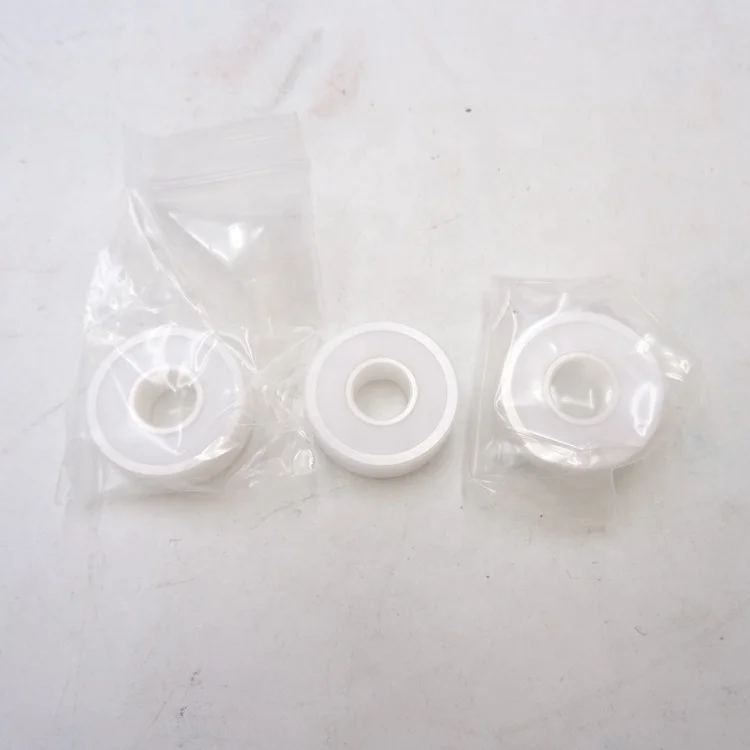 608-2RS Inline Skate Full ZrO2 Ceramic White Deep Groove Ball Bearing 608 with PTFE Seal Size 8x22x7mm - Image 6