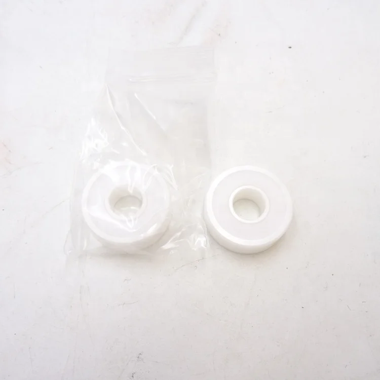608-2RS Inline Skate Full ZrO2 Ceramic White Deep Groove Ball Bearing 608 with PTFE Seal Size 8x22x7mm - Image 5
